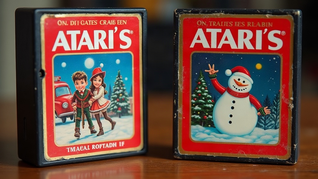 Restoring Faded Atari 2600 Cartridge Labels for Holiday Display